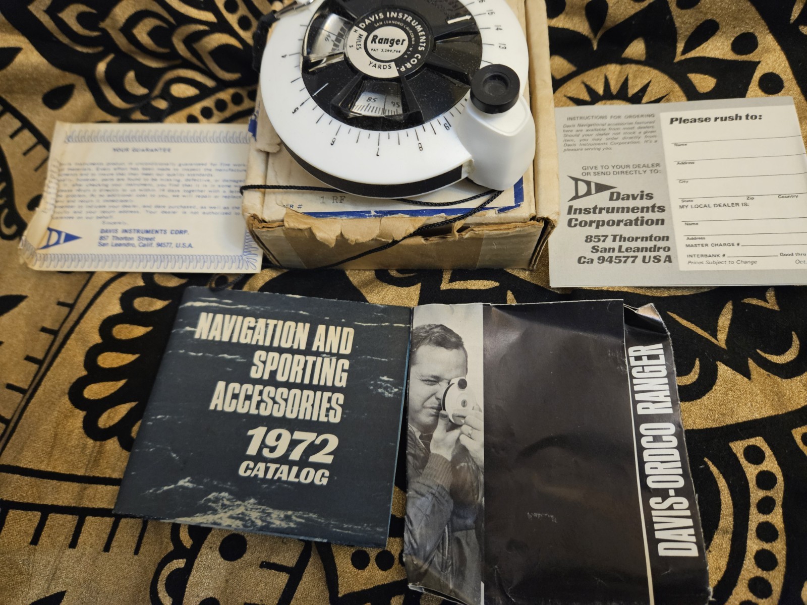 Vintage Davis Instruments Corp 1963 Ranger range Finder Golf Hunt Yachts NOS- 1C