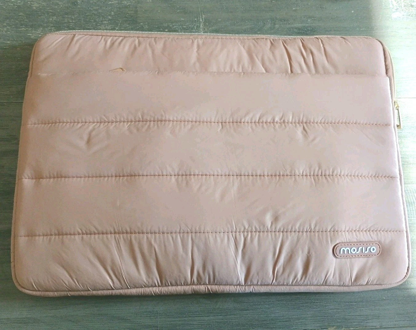 Mosiso Puffy Champagne Tone Laptop Case With Pouch New Without Tags