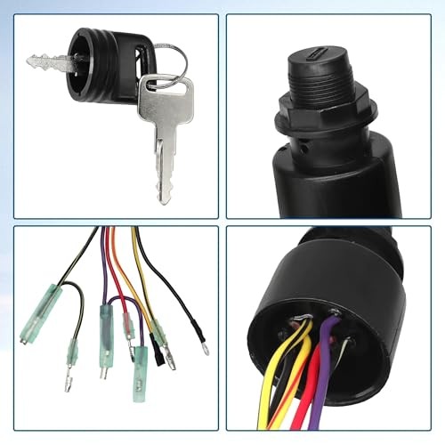 Boat Ignition Switch with Key Fit for Mercury, for Boat Engine Ignition Switch
