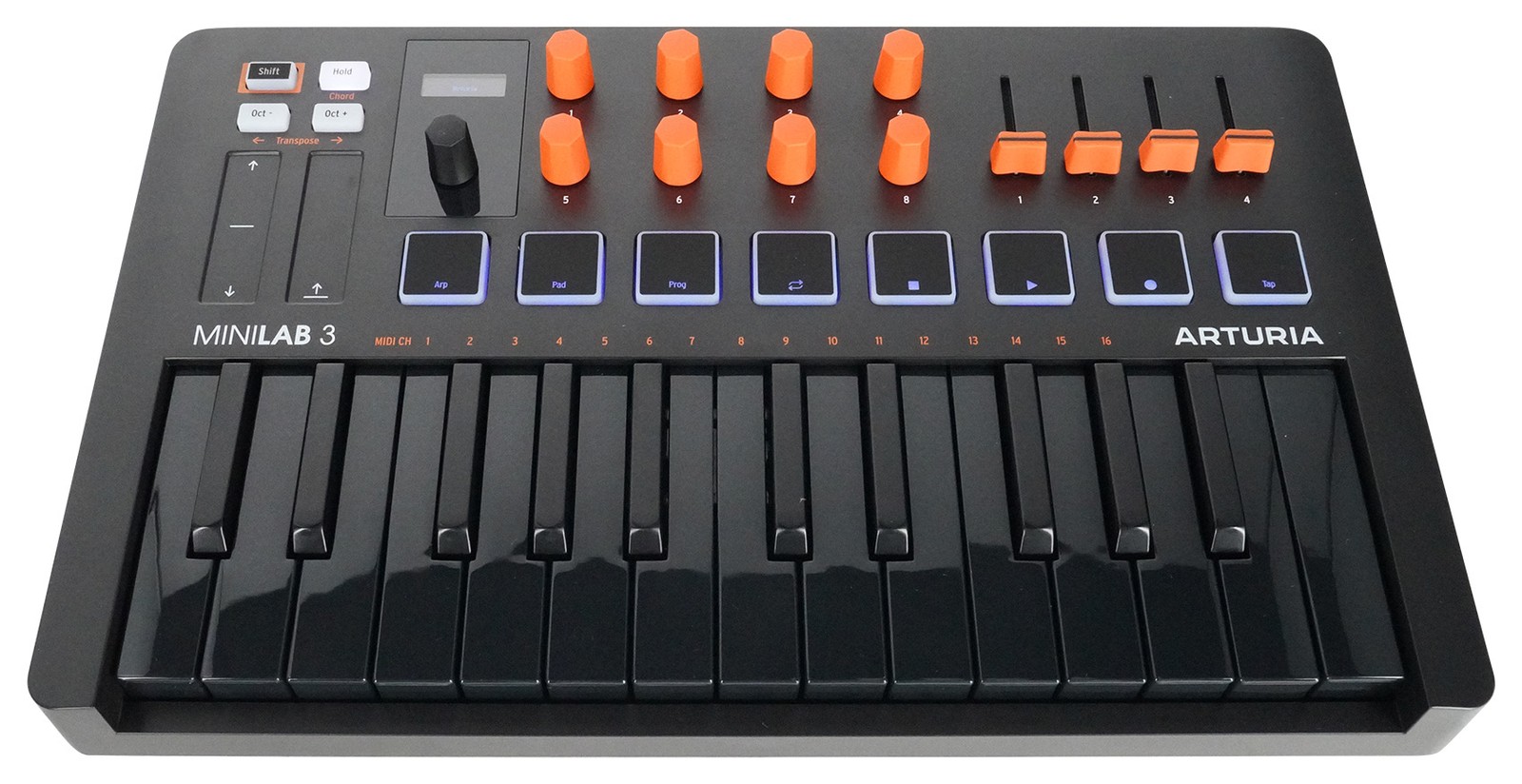 Arturia MINILAB 3 Orange 25 key MIDI USB Keyboard Controller+Abletone Live Lite