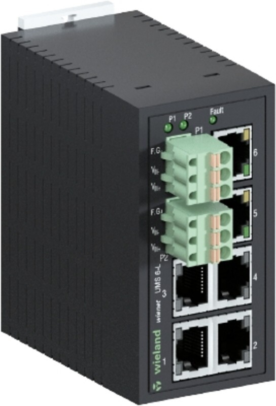 83.040.0000.1, WIELAND, wieNET IP Switch, 6 TP-RJ45-Ports