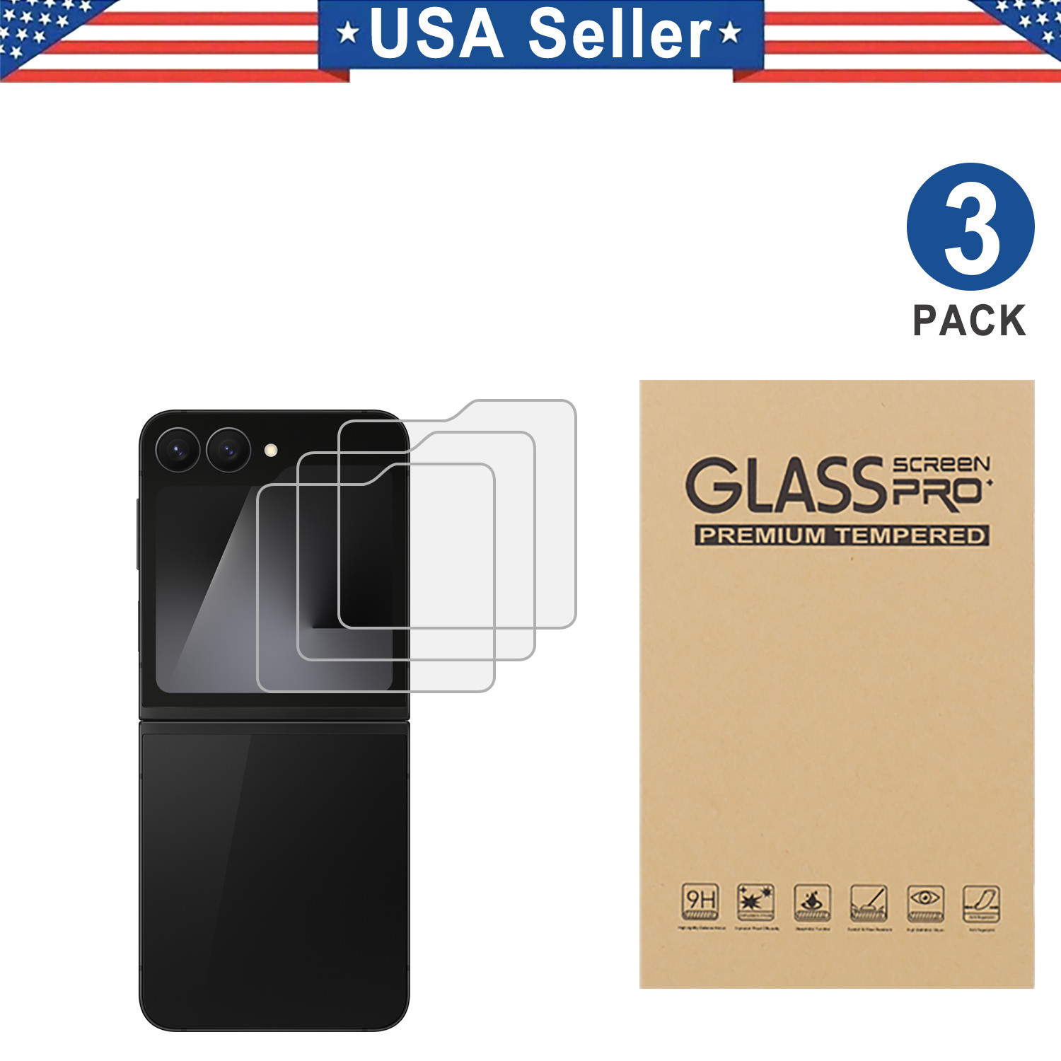 3PCS Tempered Glass Screen Protector For Samsung Galaxy Z Fold 7 8 Z Flip 7 FE 8