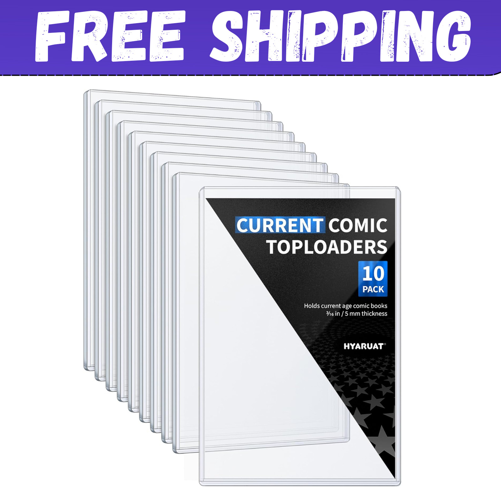 Comic Book Top Loaders for Current, Toploader Hard Sleeves Holder for Comic Book