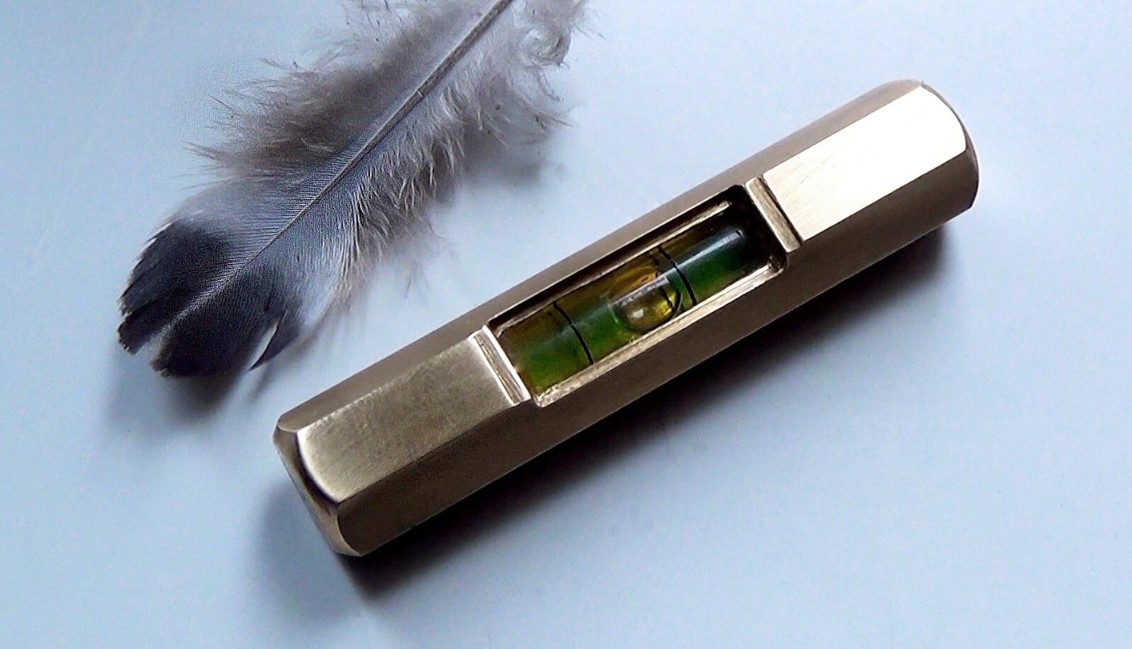 Brass Spirit Level - Everyone must have! Measuring pocket tool - Every Day Carry