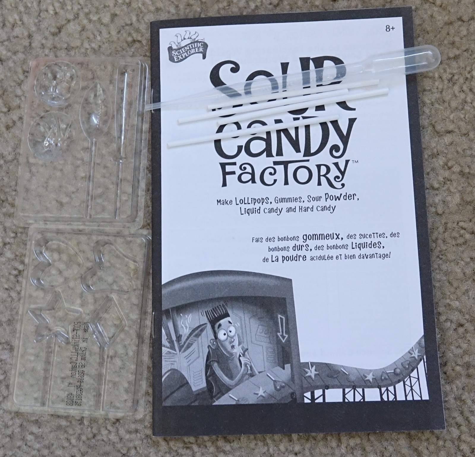 Poof‑Slinky Scientific Explorers Sour Candy Factory MOLD AND STICK PARTS ONLY