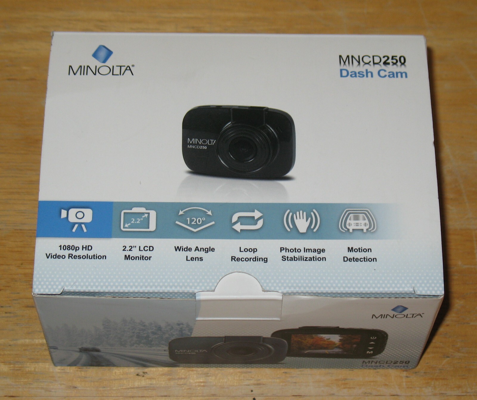 Minolta MNCD250 1080p HD Dash Cam Camera BLACK