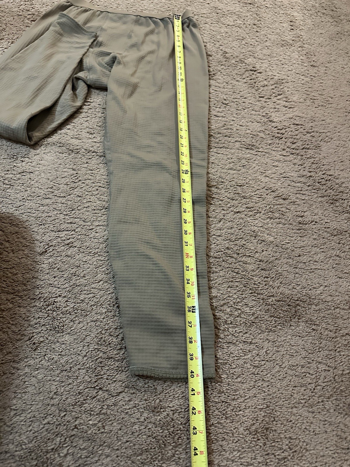 Military Gen III Polartec Grid Base Pants Coyote Brown Size Large Long Mid-Wt