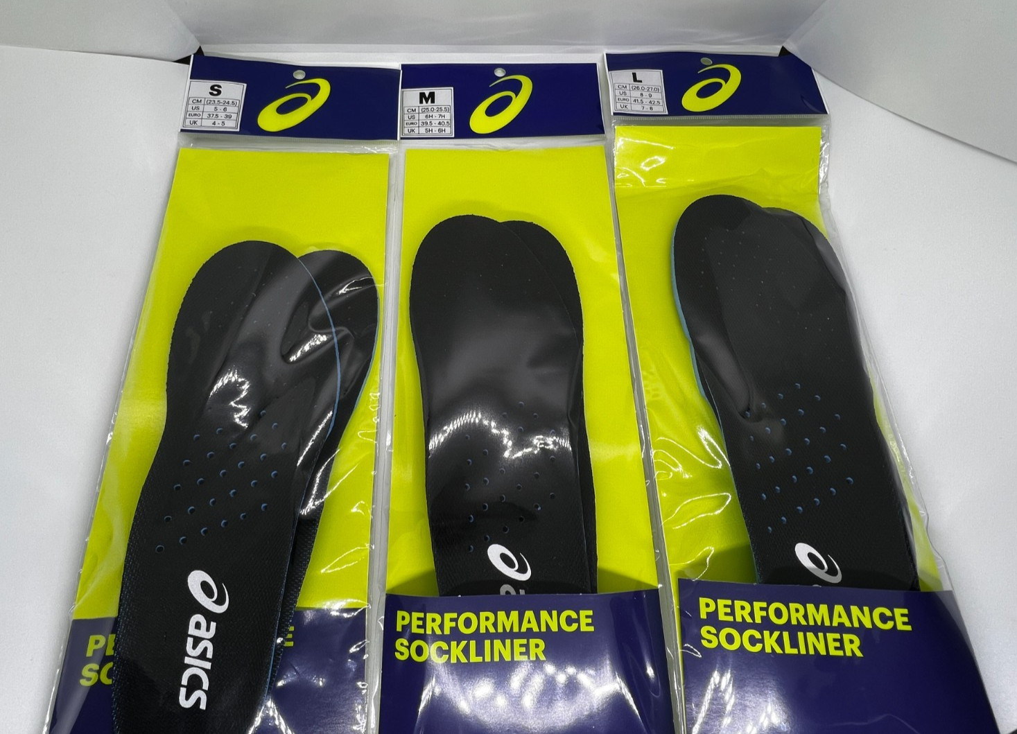 Asics Performance insoles 1173A029 - 001 Black White NEW