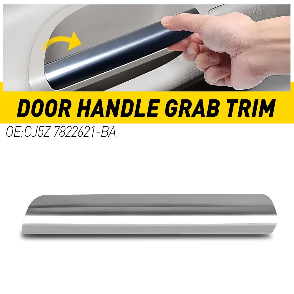 For Ford Escape 13-19 Front Left Door Handle Grab Trim Molding Silver Decoration
