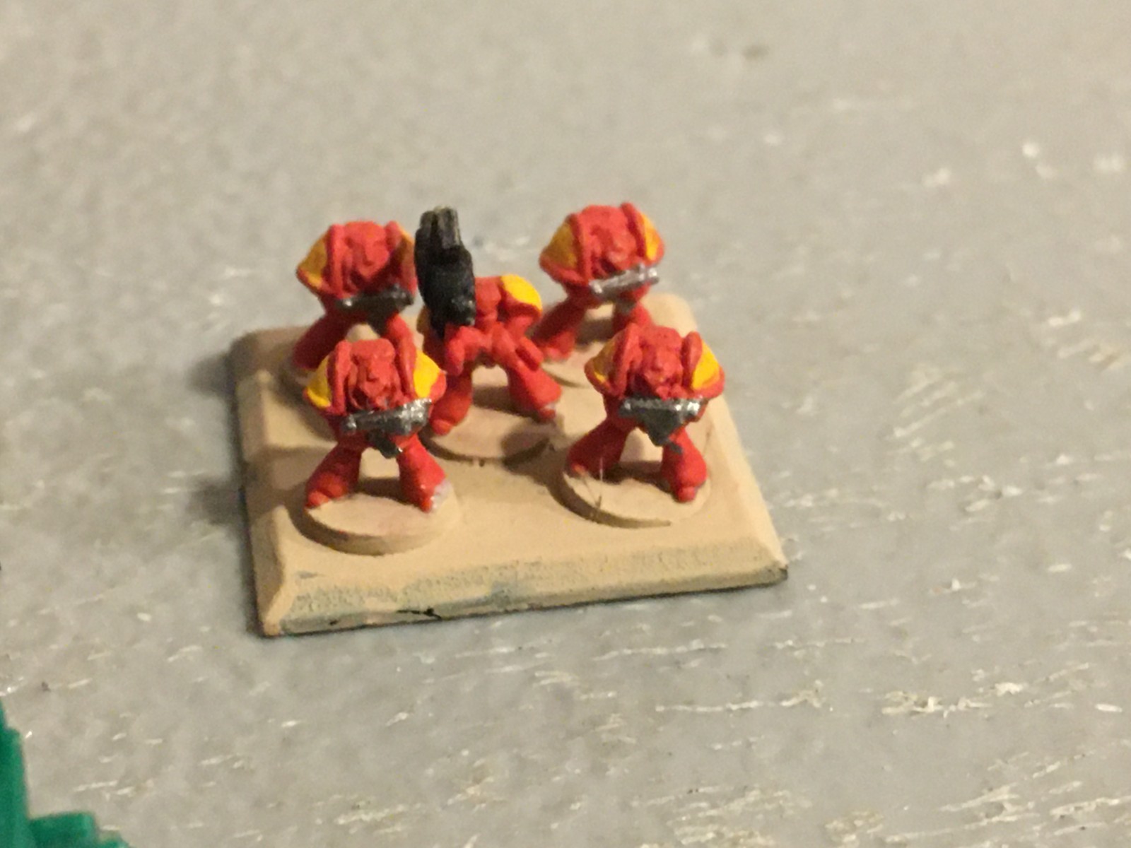 A39675 WARHAMMER EPIC 40K SPACE MARINES DEVASTATOR DETACHMENT MOSTLY PAINTED GW