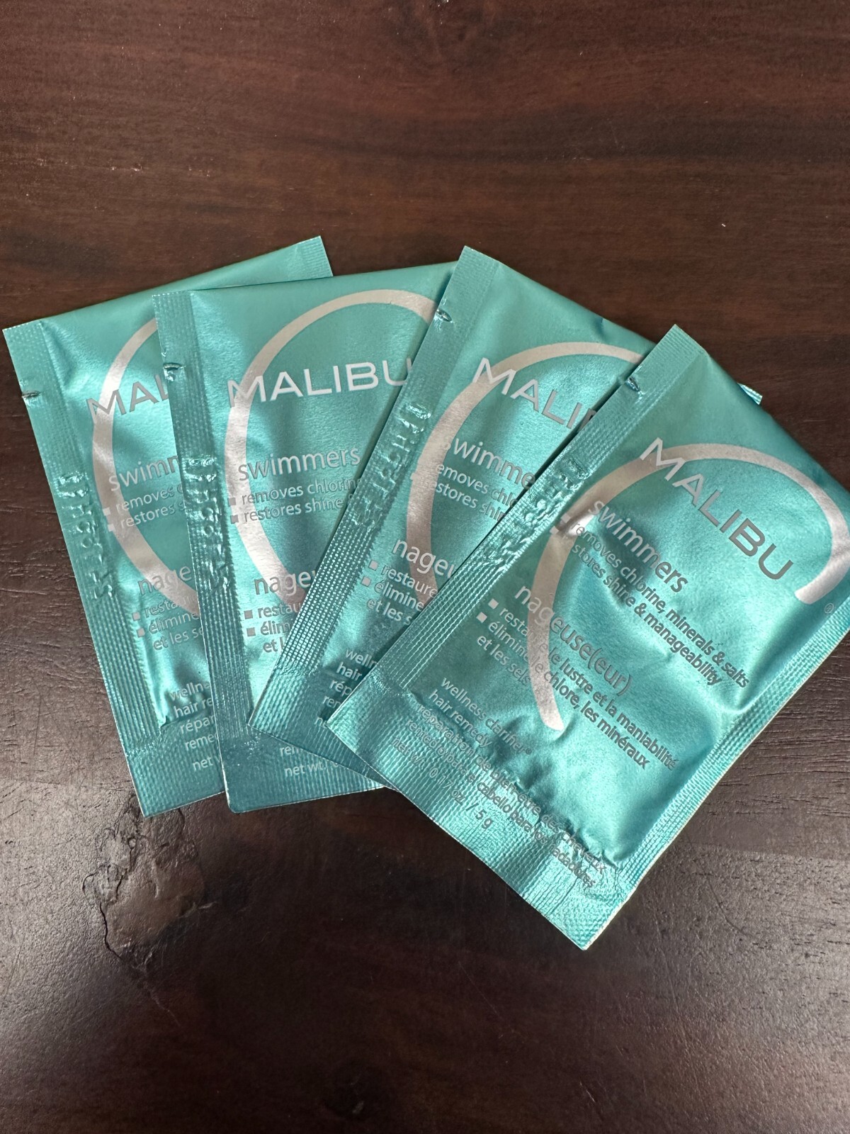 4x Malibu C Swimmers Hair Wellness Treatment Packets