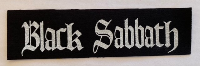 Black Sabbath Cloth Patch Sew On Badge Approx 1.5" X 6.25" (CP137)
