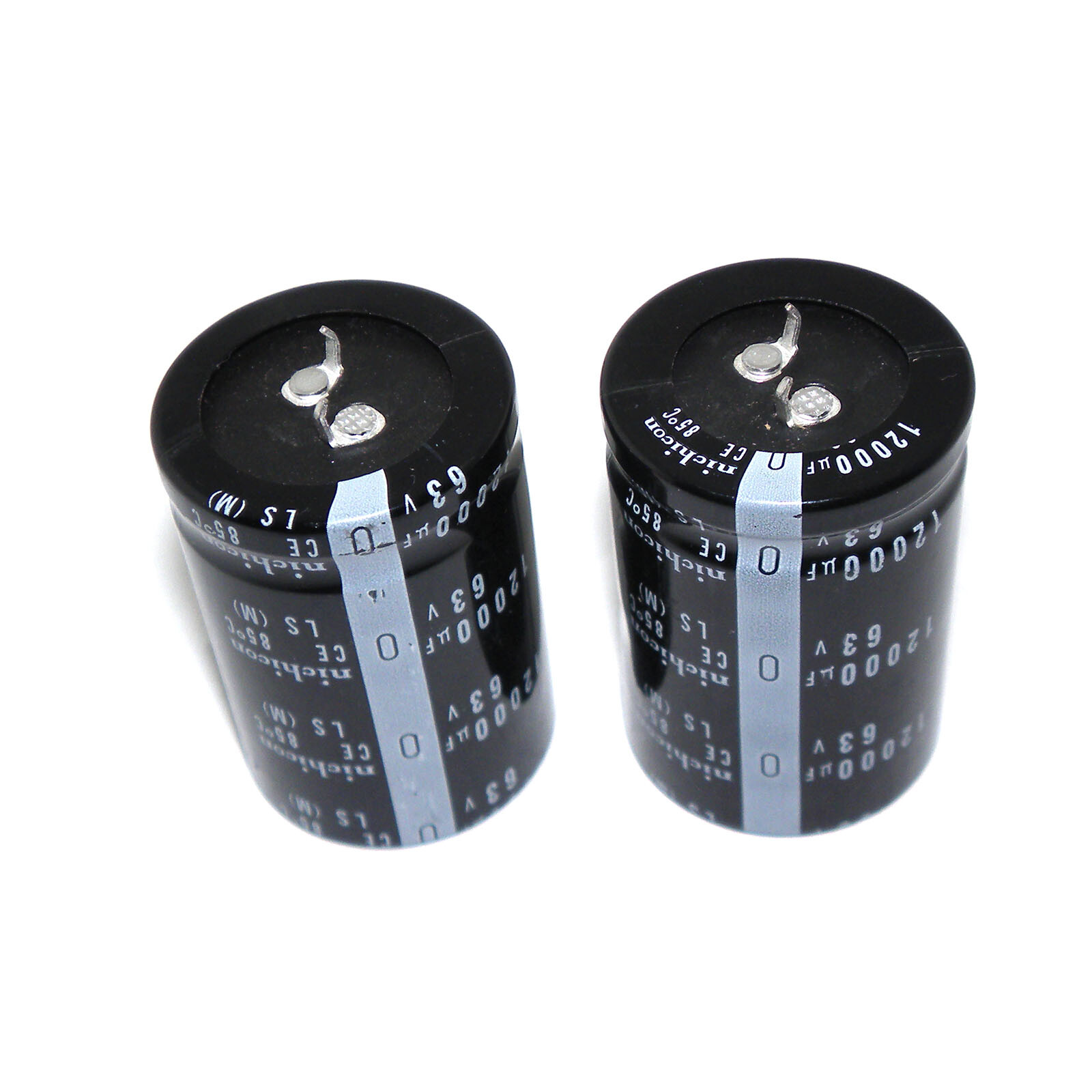 2X 12000uF 63V For Audio Electrolytic Capacitor 12000 MFD 35x50 mm