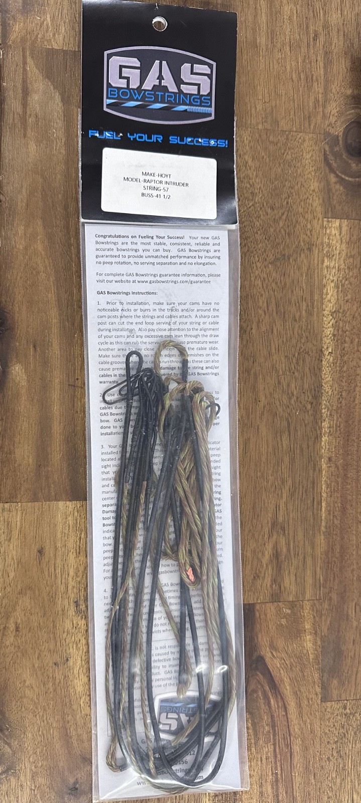 GAS Bowstrings - HOYT RAPTOR INTRUDER / 57 / 41 1/2