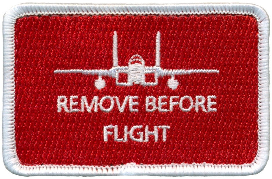 USAF F-15 EAGLE - REMOVE BEFORE FLIGHT -LARGE POCKET TAB PATCH