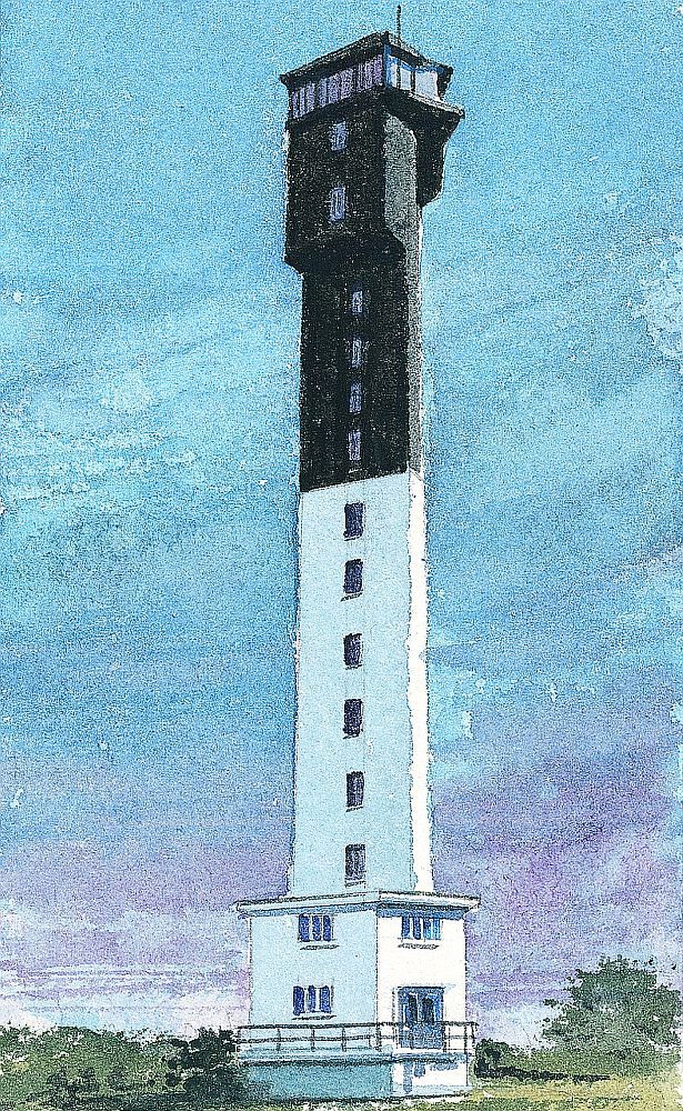 Charleston Lighthouse, Sullivan's Island, SC. Gerald Hill Watercolor Notecards
