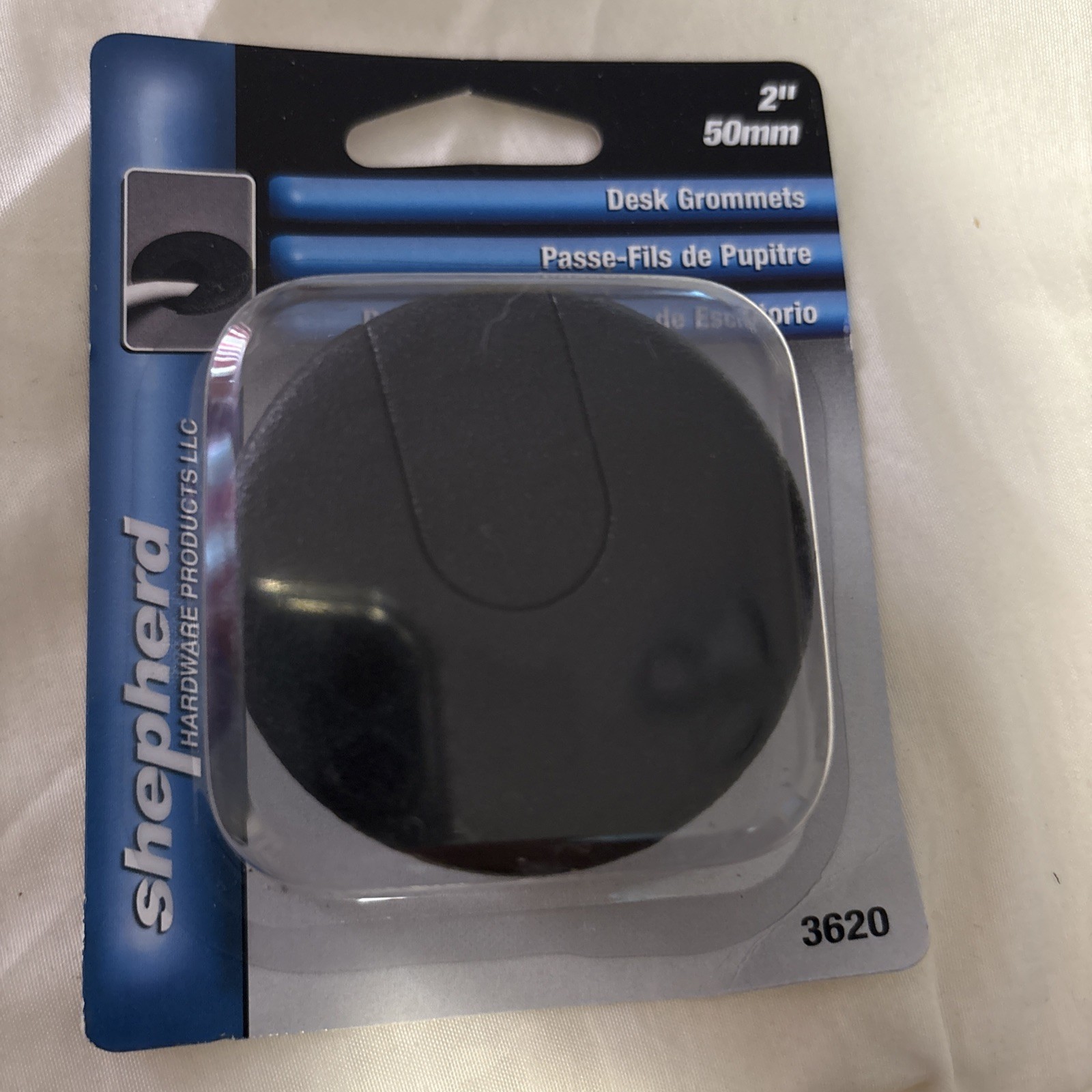 Shepherd 3620 2" Black Desk Grommet