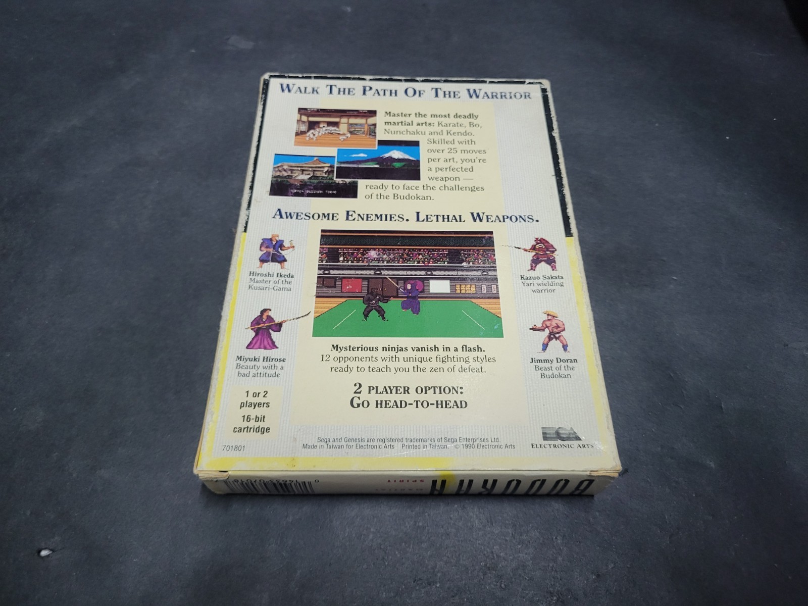Budokan (SEGA Genesis) Authentic Cardboard BOX ONLY!