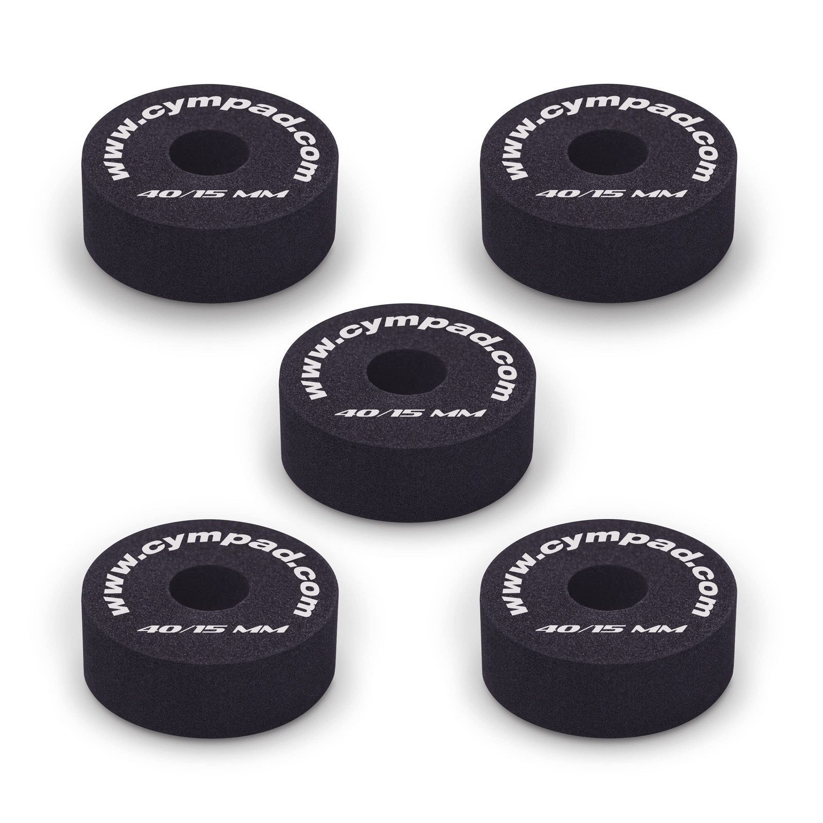 Cympad Optimizer Foam Cymbal Washers 40x15mm – Set of 5 Cellular Foam Pads