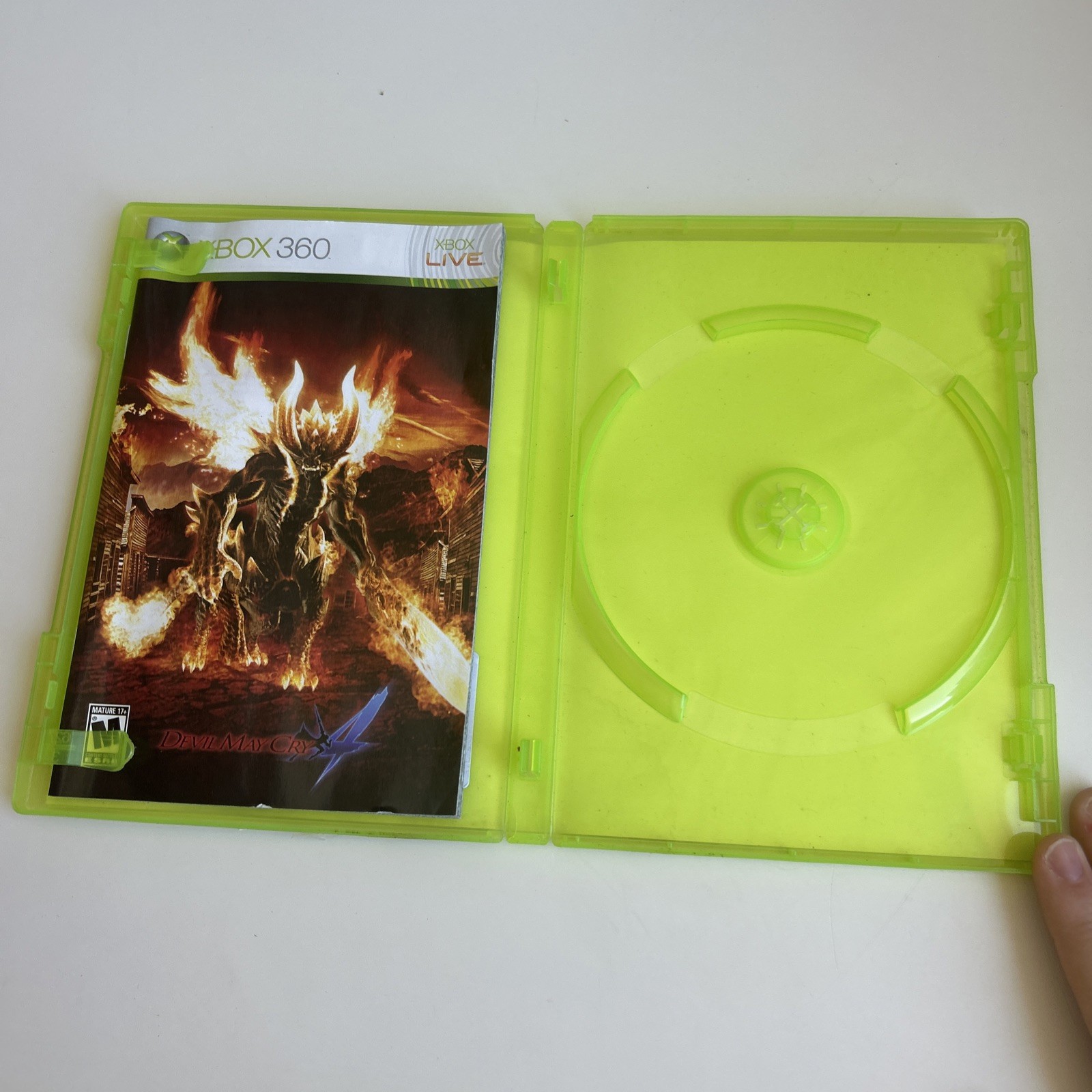 Devil May Cry 4 (Xbox 360, 2008) Case & Manual ONLY NO Game