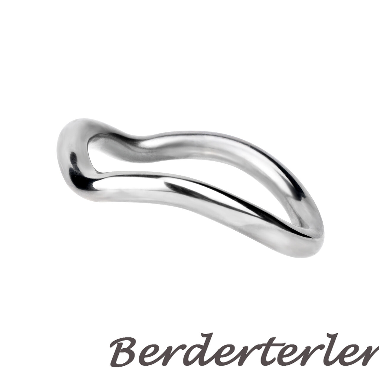 Chrome Golden Metal Rings Delay Ejaculation Curved Rings for Men Ball Stretcher