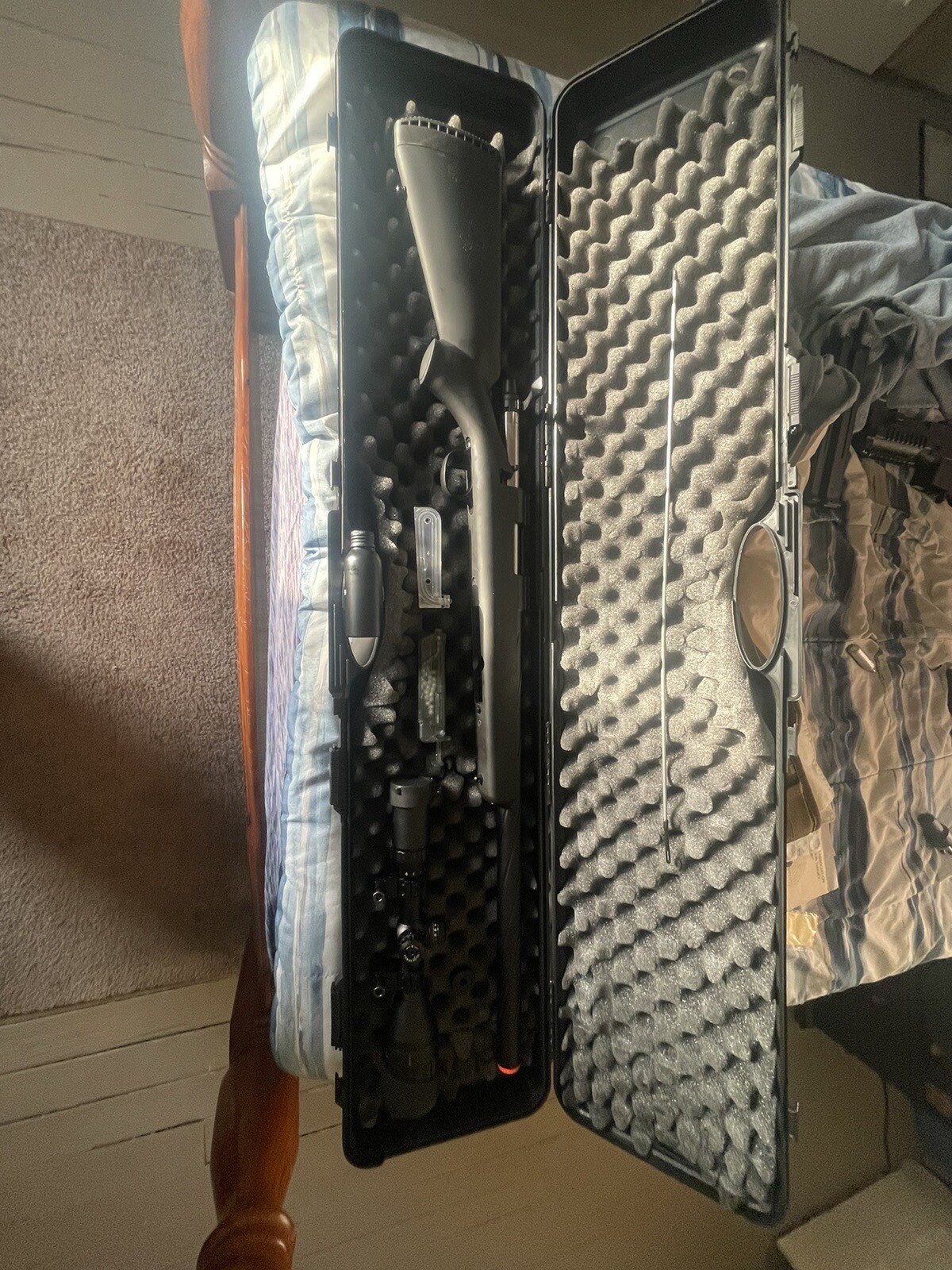 Assorted Airsoft Guns - Sniper, AEG, Two CO2 Pistols + Accessories