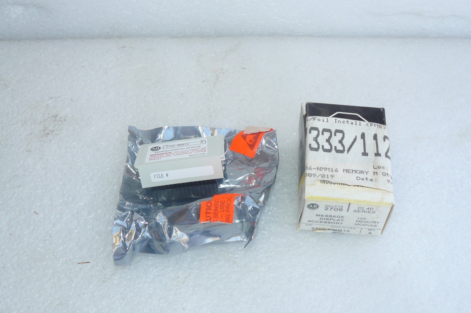 NEW ALLEN BRADLEY 2706-NMM16 16K MEMORY MODULE DL40 SER