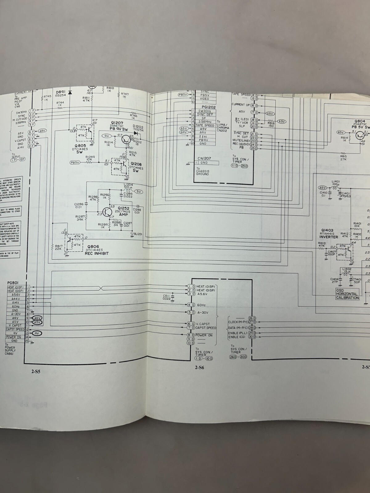 RCA VR291 Original Schematics Free Shipping