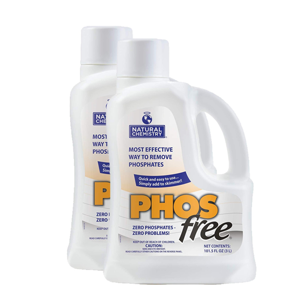 Natural Chemistry 05121 Swimming Pool PHOSfree Phos Free Chemical - 2 x 3 Liter