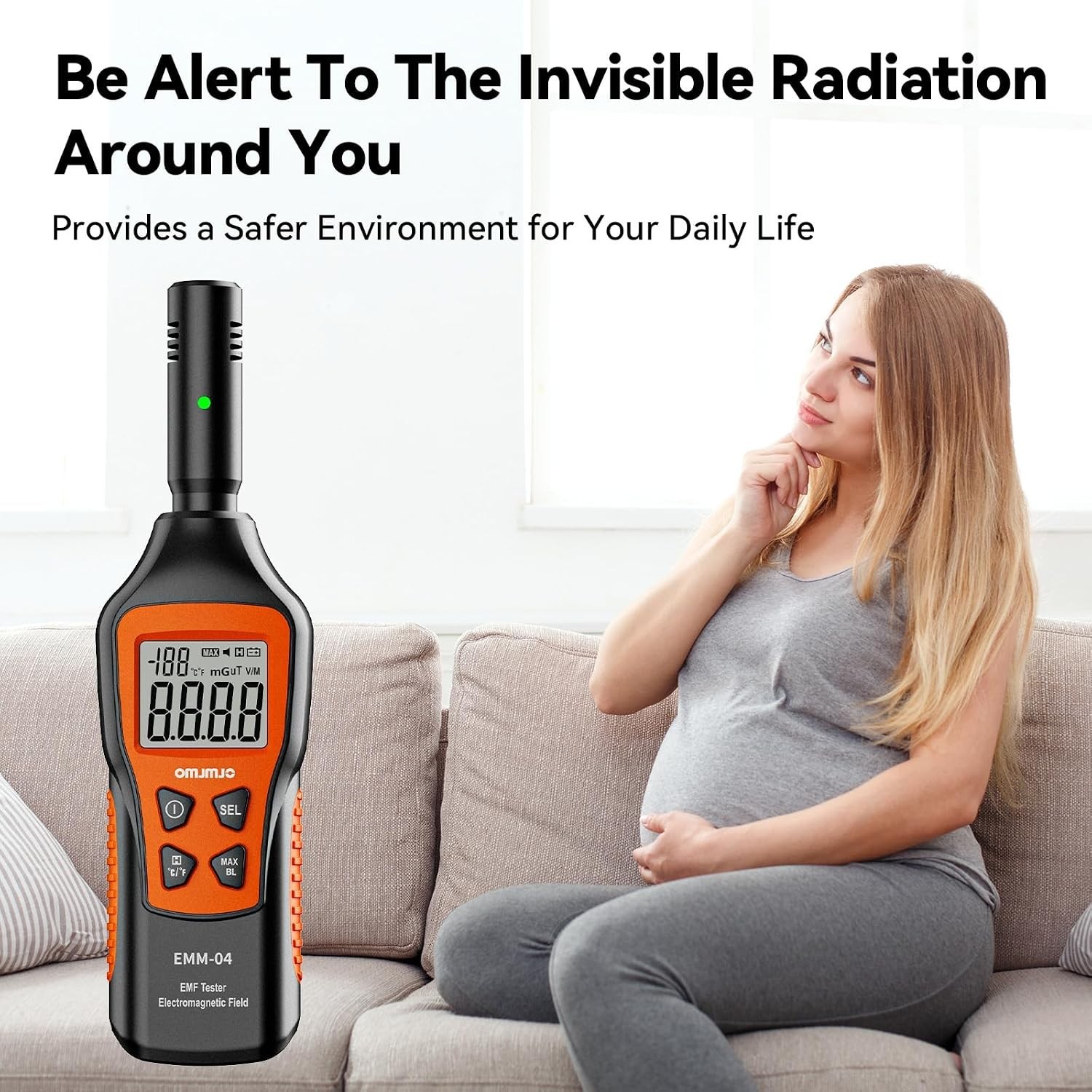 Handheld 3 in 1 Emf Meter Detector Digital Radiation Tester Electromagnetic