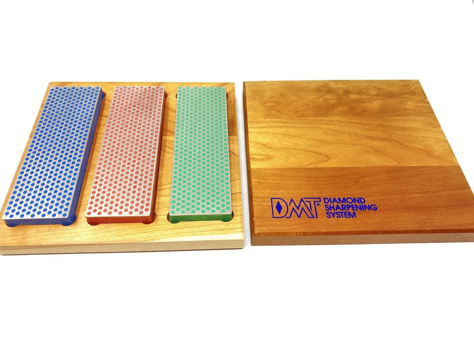 DMT Diamond Sharpening System Set 3 Piece Sharpening Stones Excellent Condition!