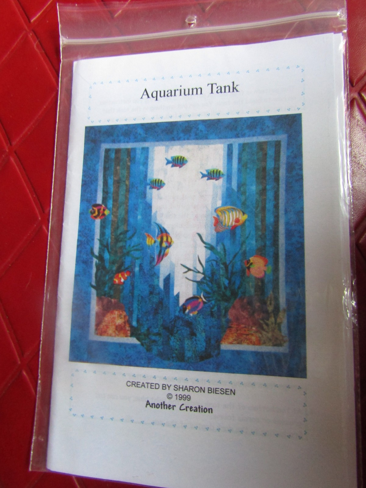 ANOTHER CREATION Uncut AQUARIUM Fish TANK QUILT Or WALL HANGING Quilting PATTERN