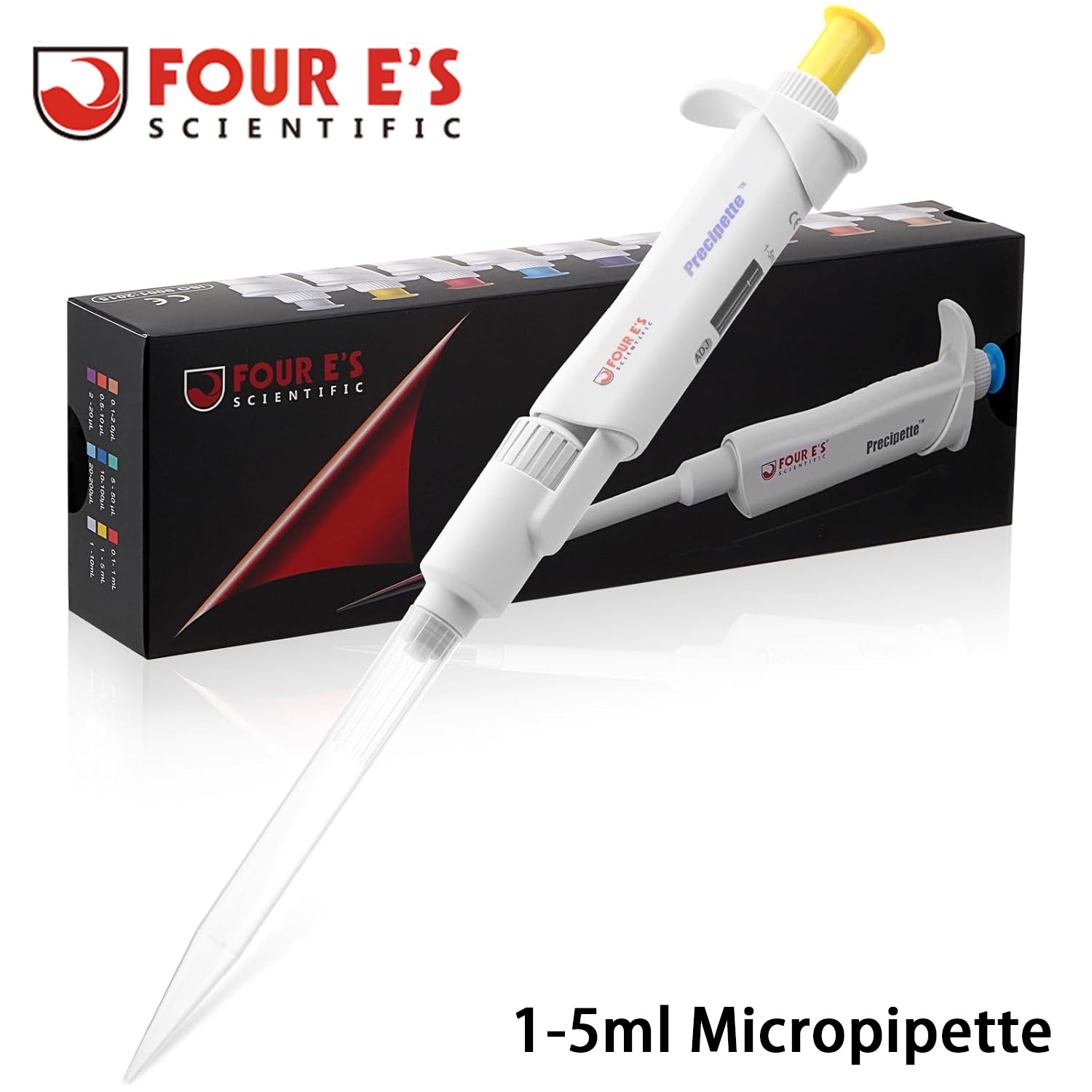 1-5ml Micropipette Adjustable Volume Lab Pipette Single Channel Pipettor New