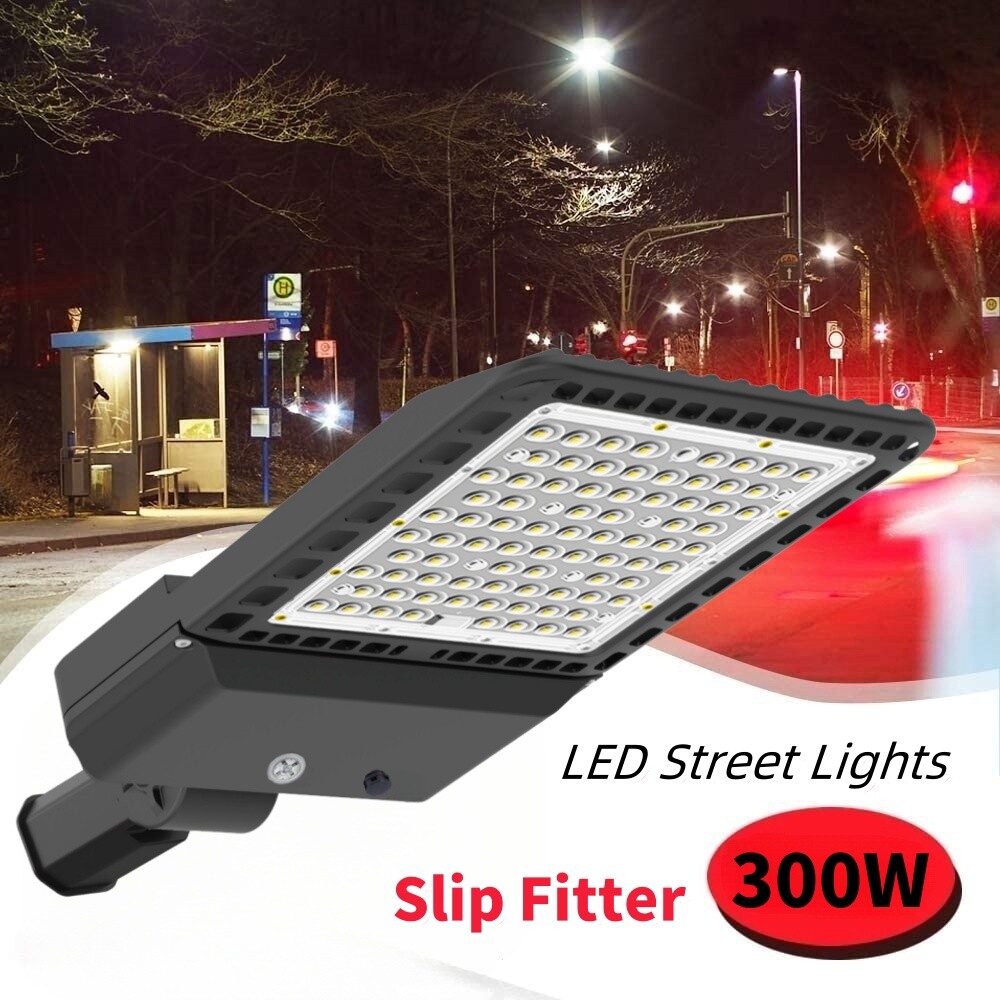 LED Shoebox Light Dusk To Dawn 300W Parking Lot Street Area Stadium Lamp Outdoor