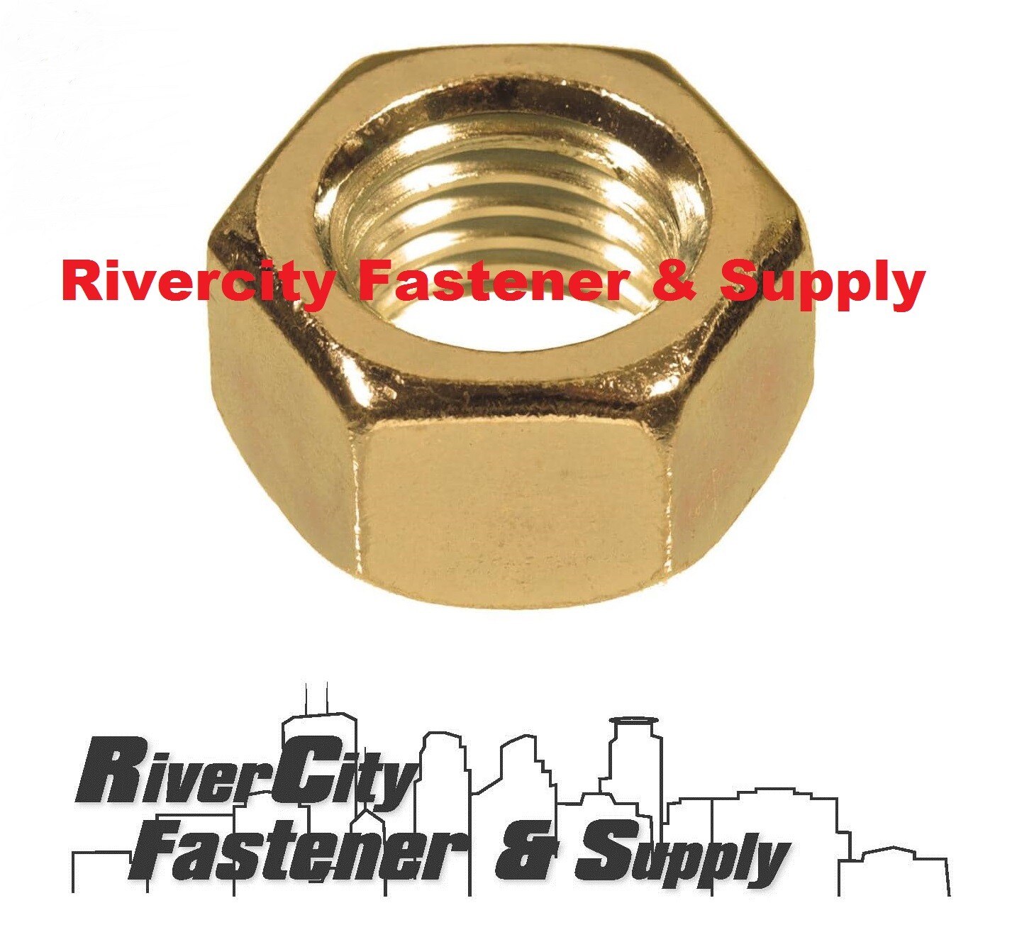 5/8 x 11 Brass Hex Nuts 5/8-11 Nut 5/8" Brass Nuts 5/8x11 Coarse Thread