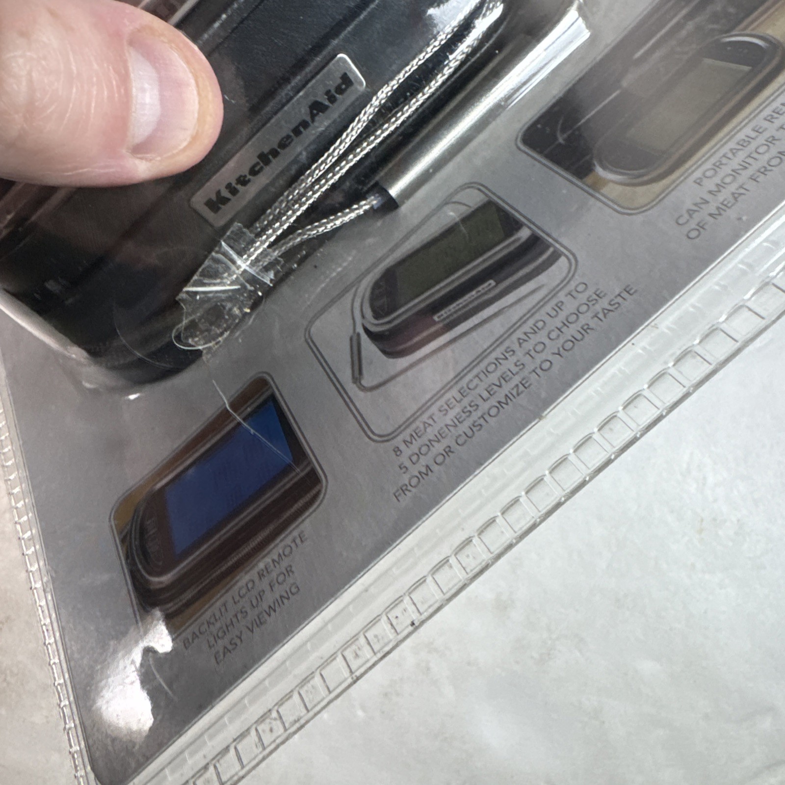 KitchenAid Wireless Remote Timer&Thermometer,Probe 200 Foot Range, New! Sealed