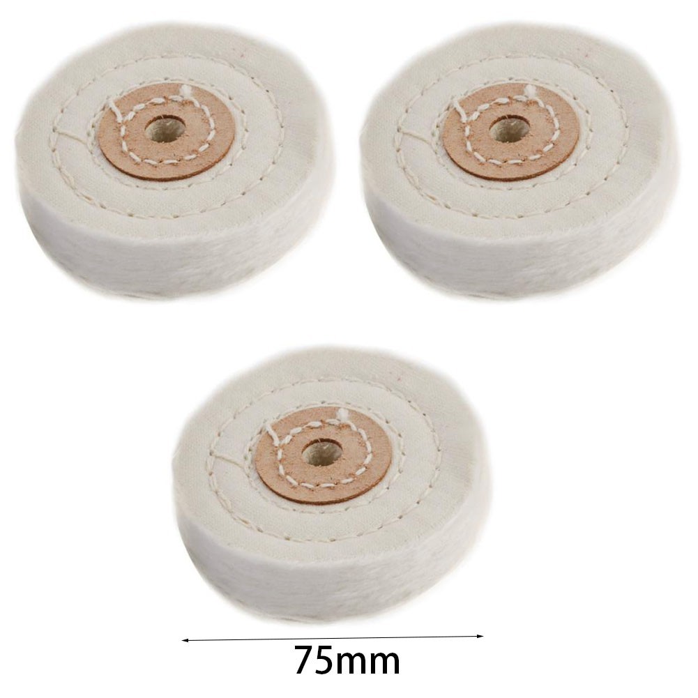 3PCS 3inch Cloth Buffing Polishing Wheel Buffer Jewelry Grinder Pad Handcraft