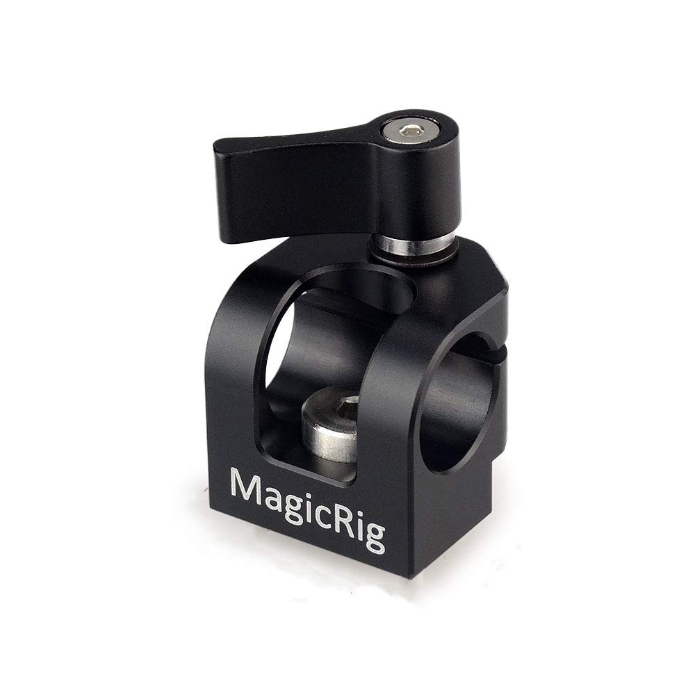 MAGICRIG Single Hole 15mm Rod Clamp for ARRI-Type Locating Hole