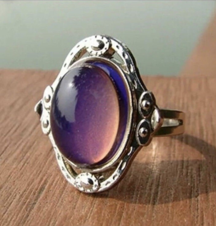 Adjustable Emotion Feeling Color  Change Mood Ring Vintage Fashion Jewelry