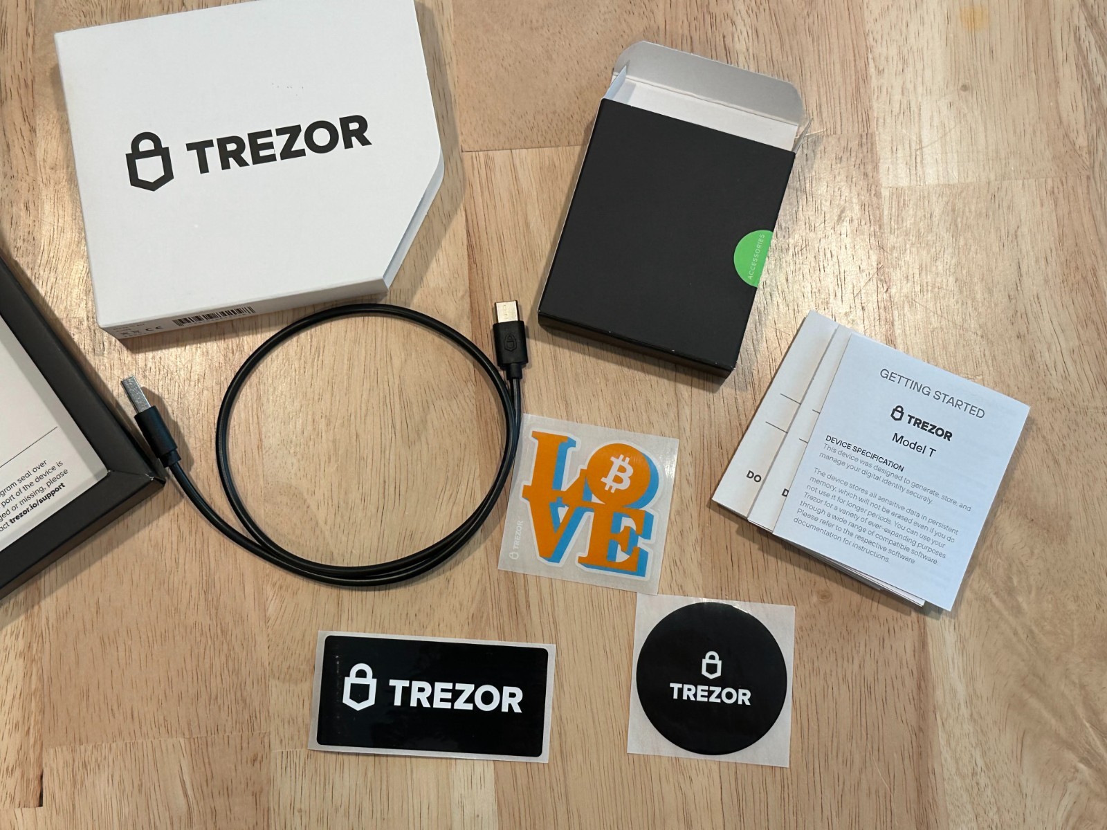 Trezor Model T Cryptocurrency Hardware Storage Wallet Touchscreen USB C