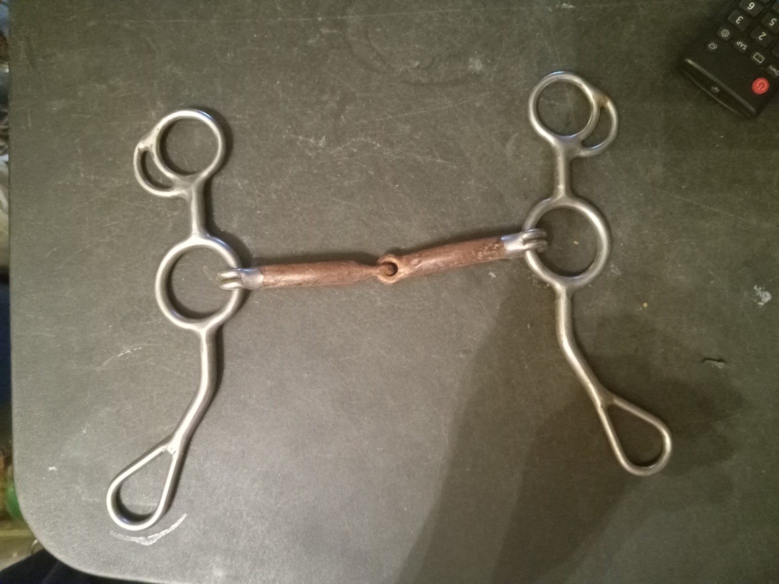 Reinsman 321 Jr cowhorse bit 5 in sweet iron mouth