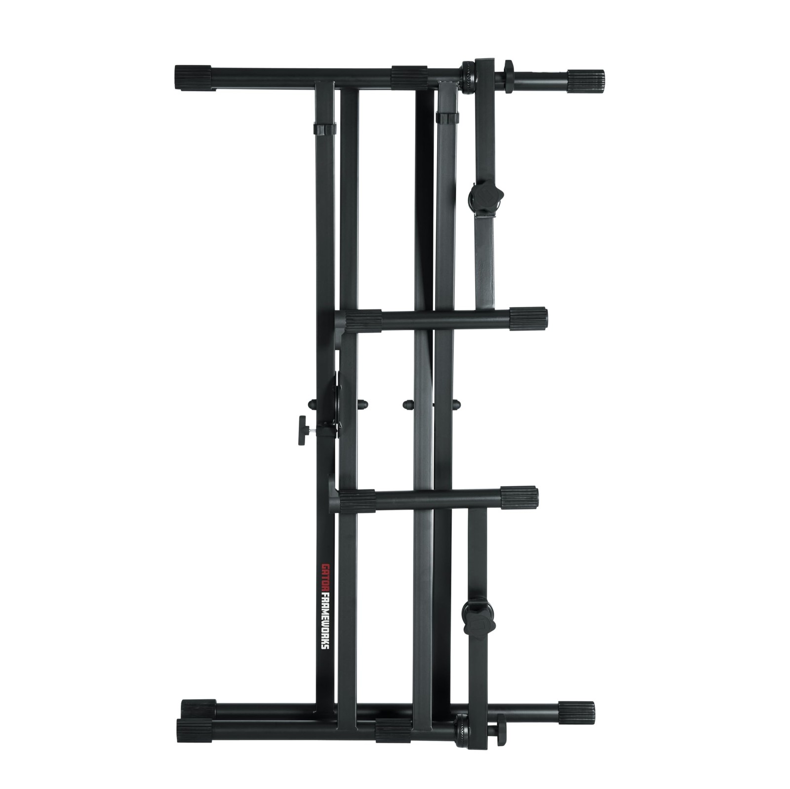 Gator Frameworks Deluxe Two Tier X-Style Keyboard Stand with Adjustable Heigh...