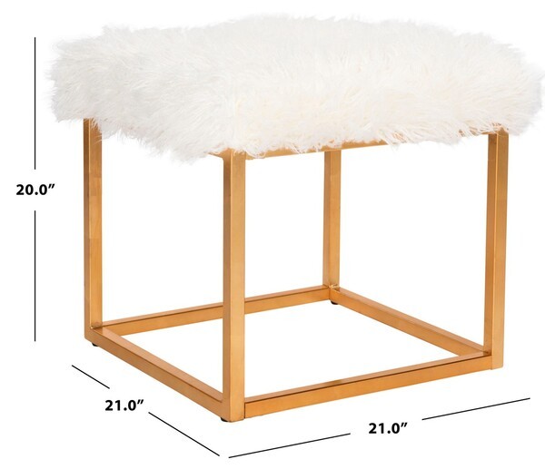 Safavieh ROWAN SQUARE OTTOMAN, Reduced Price 2172770943 FOX6288C
