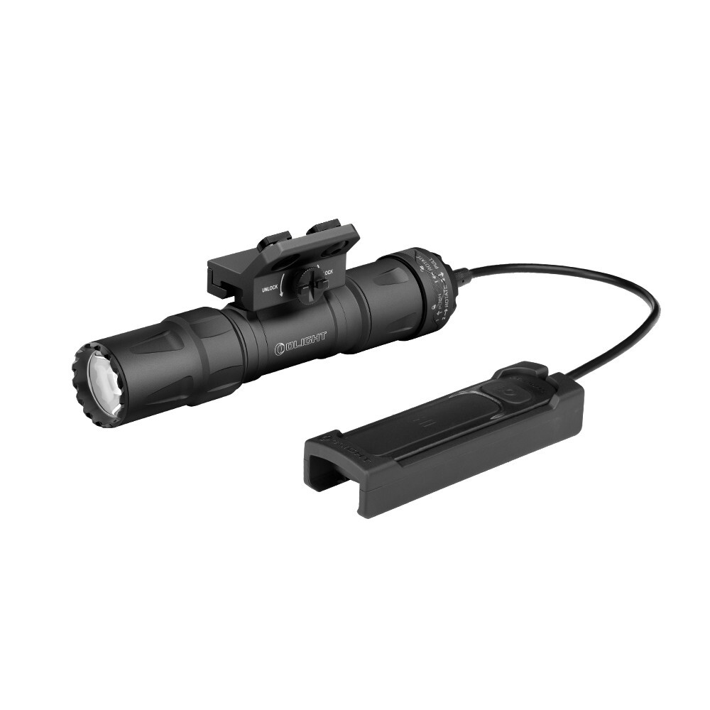 Olight Odin S M-Lok Tactical LED Flashlight, 1500 Lumens, 250-Meter, Matte Black