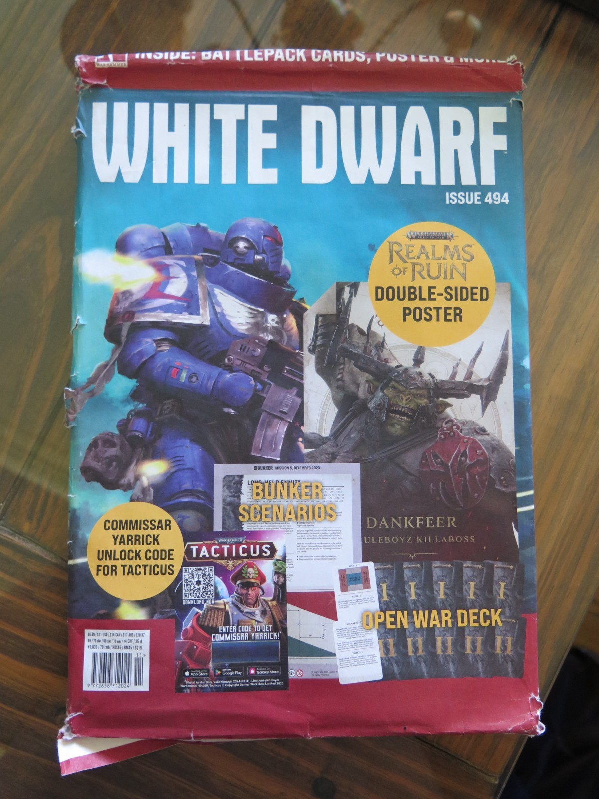 WHITE DWARF ISSUE 494 SEALED WITH INSERTS WARHAMMER 40,000 40K GAMES WORKSHOP