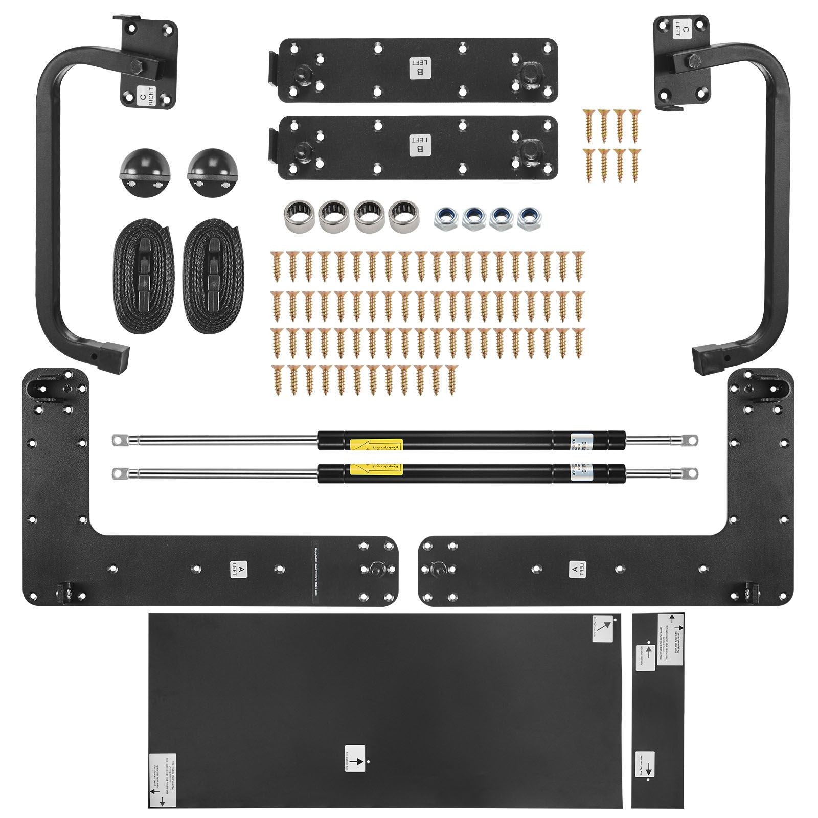 Full Size Murphy Bed Kit - Vertical DIY Wall Bed Hardware for Space Saving