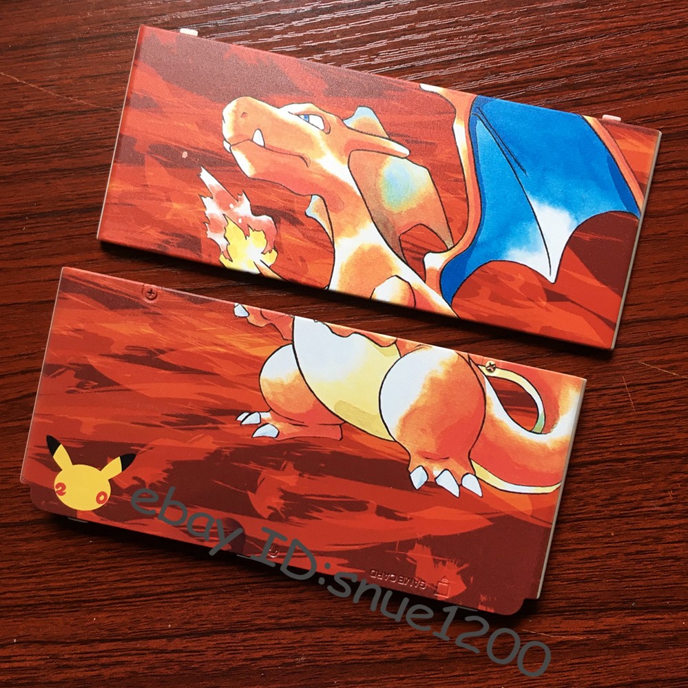 Nintendo New 3DS Replacement shell Plates - Pokemon 20th Anniversary Charizard