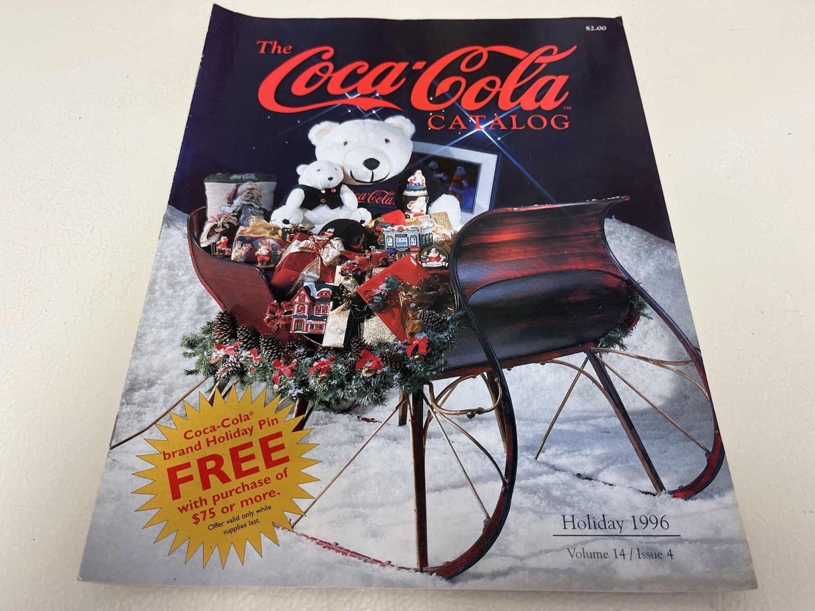THE COCA-COLA COLLECTOR'S CATALOG- Holiday 1996-  vol. 14  issue 4