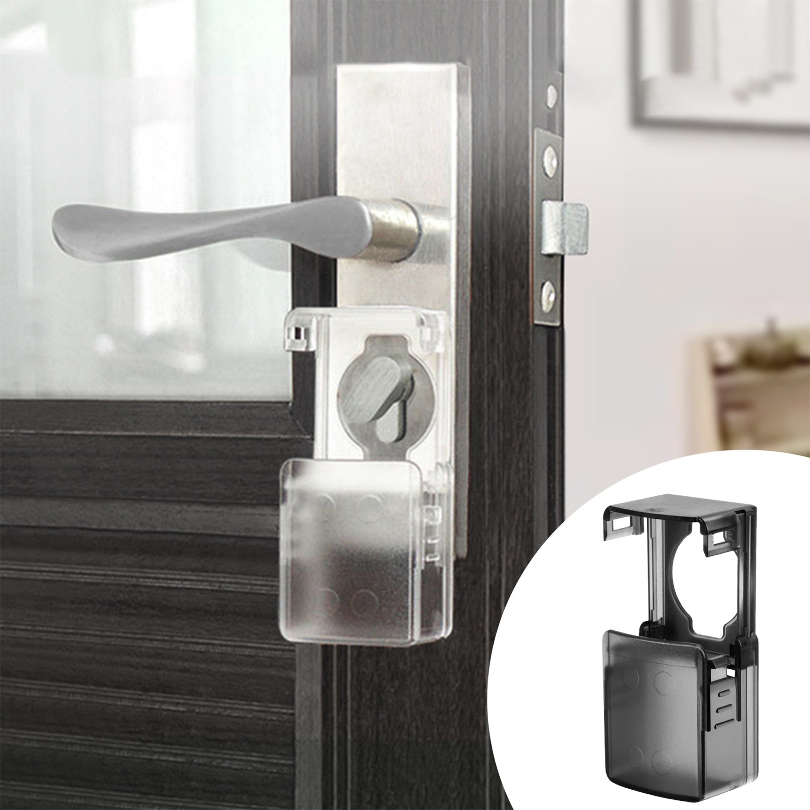 2 X Anti Kid Lock Key Cover Door Lock Reinforcement For Child Safety Universal