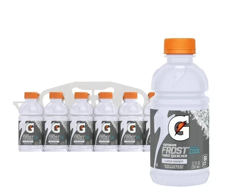 Gatorade Frost Thirst Quencher Glacier Cherry Sports Drinks, 12 fl oz, 12 Count